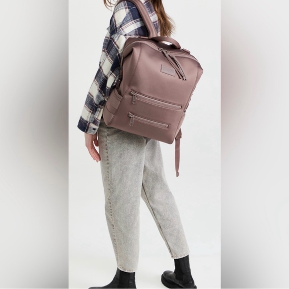 Dagne Dover Indi Large Diaper Backpack in Mauve - Picture 2 of 2